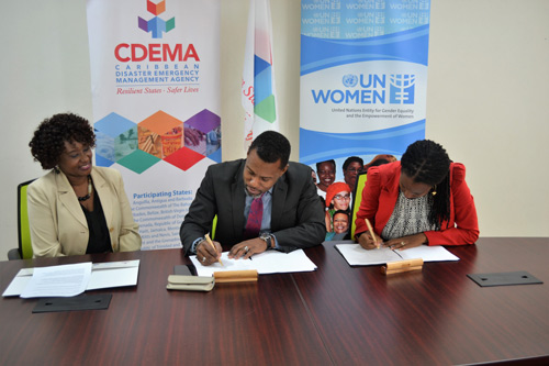 CDEMA and UN Women solidifies partnership