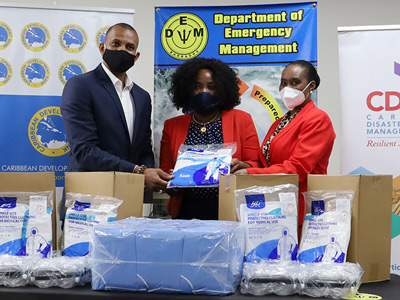 Barbados receives medical supplies from the Caribbean Development Bank