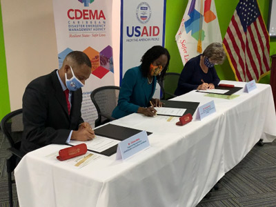 United States working with the Caribbean Disaster Emergency Management Agency to build Disaster Resilience