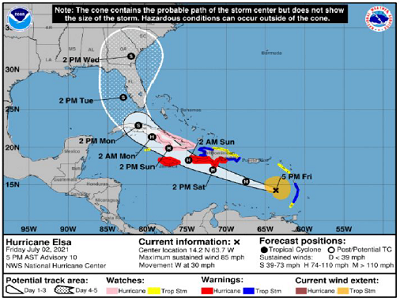 SITUATION REPORT #1 - Hurricane ELSA