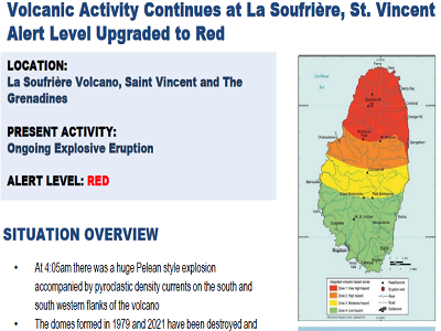 CDEMA Situation Report #11 La Soufriere Volcano, St. Vincent and the Grenadines
