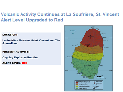Explosive Eruptions at La Soufriere Volcano, St. Vincent Situation Report #8 as of 9:30 pm, April 9th, 2021