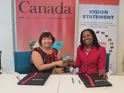 Canada & CDEMA reaffirm their intended cooperation to respond to disasters in the Caribbean