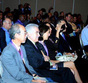 Audience at the Opening Ceremony of CDEMA Conference at Melia Nassau Beach Resort, November 30, 2015.  (BIS Photos/Kemuel Stubbs)