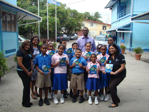 Students of Guaico Presbyterian Primary School with their Kids’ Activity Books
