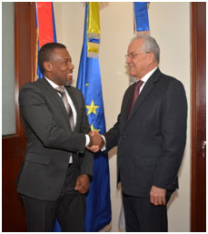 Mr. Ronald Jackson and Ambassador Antonio Vargas Hernandez