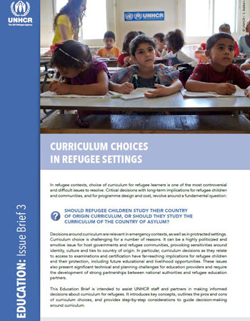Curriculum Choices in Refugee Settings