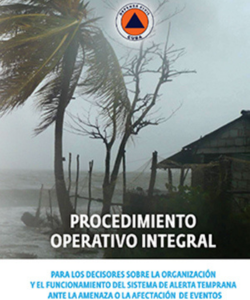 Comprehensive operational procedure before the threat or the effects of extreme hydro meteorological events