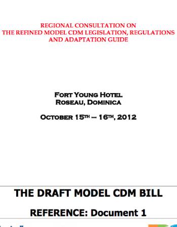 Draft Model CDM Bill
