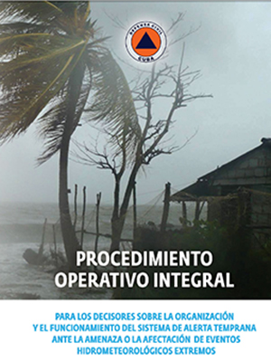 Comprehensive operational procedure before the threat or the effects of extreme hydro meteorological events SPN