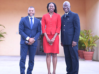 Courtesy Visit by Hon. Member of Parliament, Emmanuel Dubourg , Government of Canada, to the CDEMA Coordinating Unit