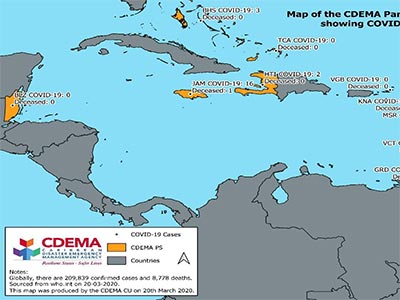 CDEMA Situation Report #2 - COVID-19 Outbreak in CDEMA Participating States - as of 11:00pm on March 20th, 2020 (2)