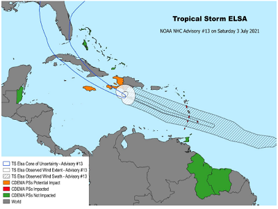 SITUATION REPORT #2 - TROPICAL STORM ELSA