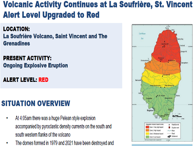CDEMA Situation Report #11 La Soufriere Volcano, St. Vincent and the Grenadines (2)
