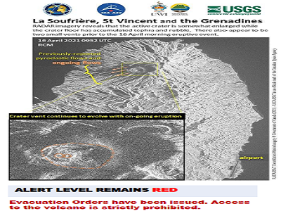 CDEMA SITUATION REPORT #25 - EXPLOSIVE ERUPTION AT LA SOUFRIÈRE VOLCANO, ST. VINCENT