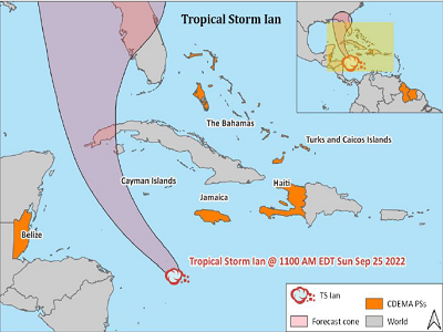 Information Note #1: Tropical Storm Ian 