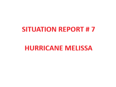 SITUATION REPORT #7: HURRICANE MELISSA