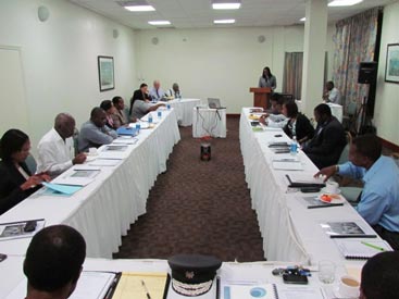 National Disaster Management Council members meeting at Maria’s by the Sea for annual NDMC meeting