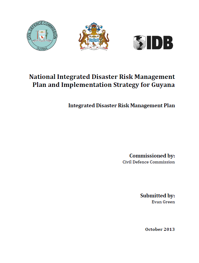 National Integrated Disaster Risk Management Plan and Implementation Strategy for Guyana
