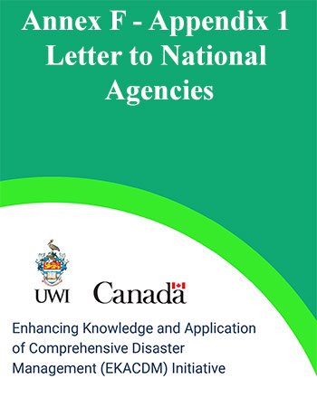 Annex F - Appendix 1 - Letter to National Agencies
