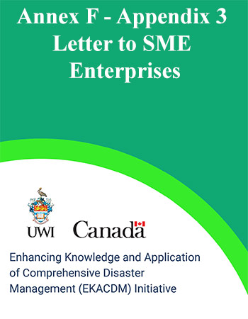 Annex F - Appendix 3 - Letter to SME Enterprises 